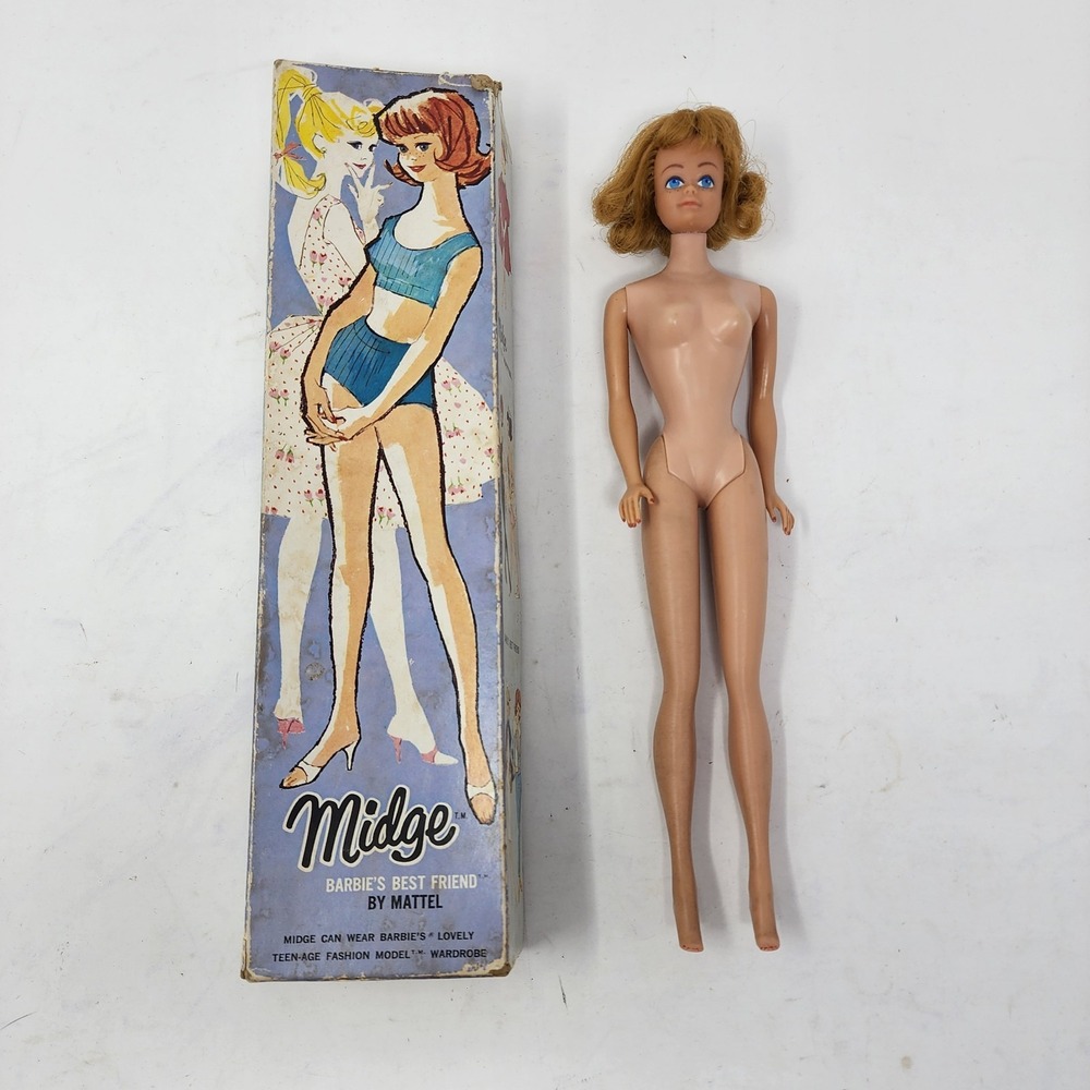 1962 Midge Titian Redhead Barbie's Best Friend By Mattel‎ # 860 Japan VTG Doll